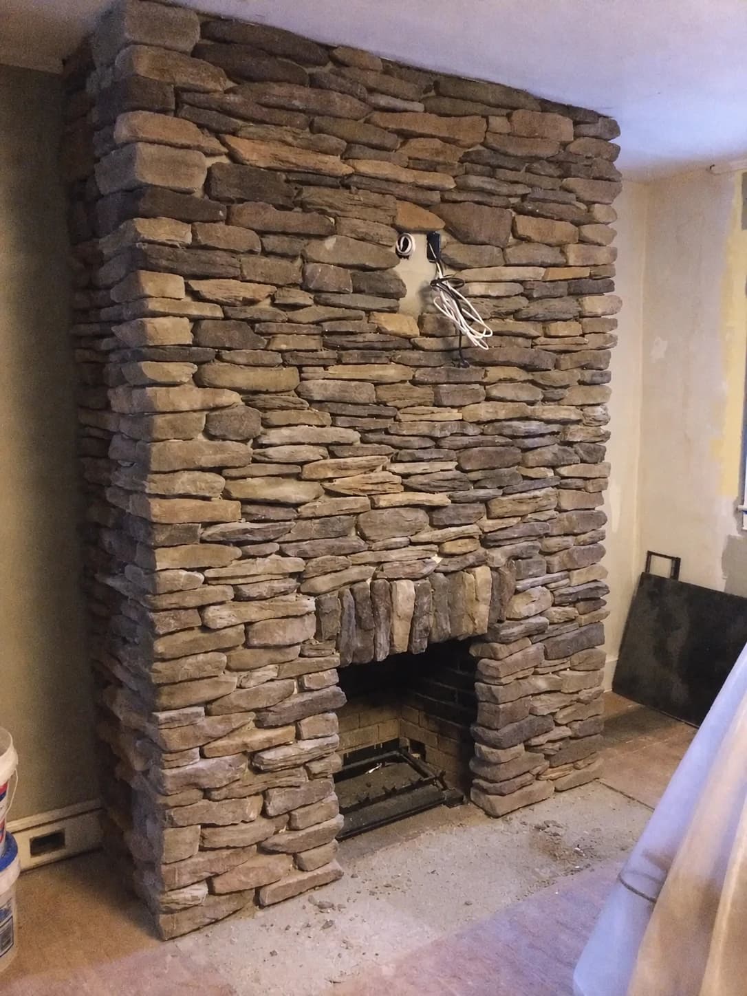 Craftsperson working on a residential project