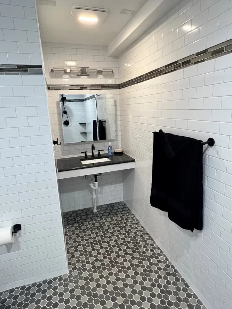 ADA Accessible Bathroom project view 4